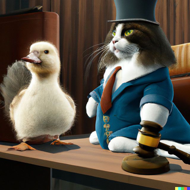 cat-duck-barrister